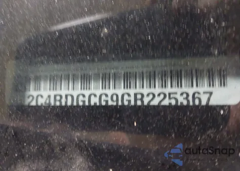 2016 Dodge Grand Caravan Sxt из США, поврежденный, VIN 2C4RDGCG9GR225367